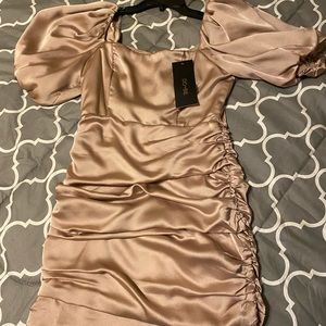 Shimmer semi formal dress